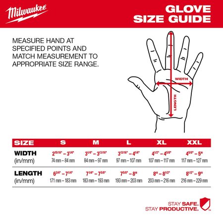 Milwaukee Tool Level 4 Cut Resistant High Dexterity Polyurethane Dipped Gloves - 2X-Large 48-73-8744