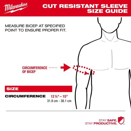 Milwaukee Tool 16 in. Level 3 Cut Resistant Protective Sleeves (12 pair) 48-73-9030B
