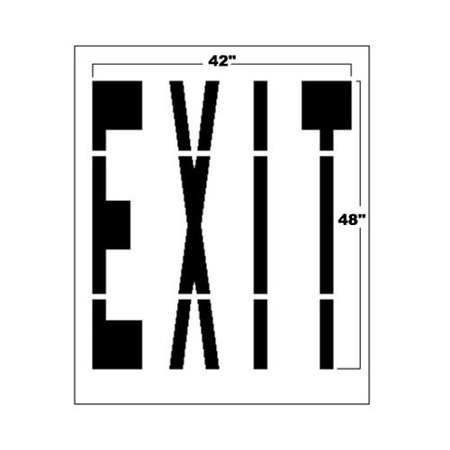 NEWSTRIPE Stencil, 48" Federal EXIT, 1/8" 10001983