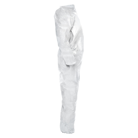 Kleenguard Coveralls, 24 PK, White, SMMMS, Zipper 49103