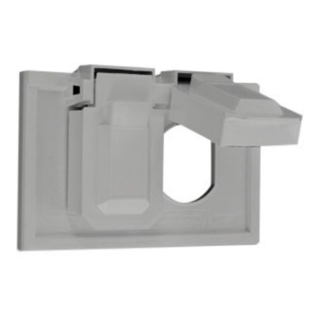 LEVITON Outdoor Cvr Plate 4976-GY