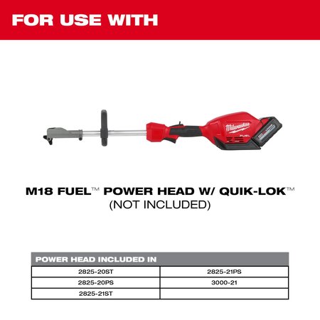 Milwaukee Tool 9 in. Brush Cutter Attachment for M18 FUEL QUIK-LOK Attachment System 49-16-2738