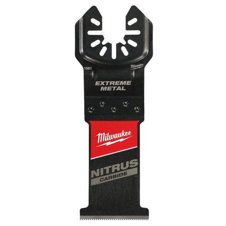 Milwaukee Tool 1-3/8 in. OPEN-LOK NITRUS CARBIDE Extreme Metal Oscillating Multi-Tool Blade (1 pk) 49-25-1561