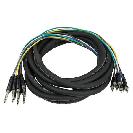 Monoprice Ts, M, Rca, M, Snake Cable, 6M, 8 Chan 601294