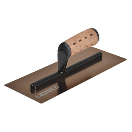 LEVEL 5 TOOLS Hand Trowel, SS, Leather Grip, 12 4-961
