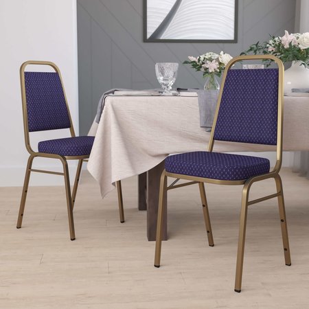 Flash Furniture Navy Fabric Banquet Chair 4-FD-BHF-1-ALLGOLD-0849-NVY-GG