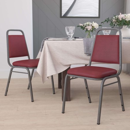 Flash Furniture Burgundy Vinyl Banquet Chair 4-FD-BHF-2-BY-VYL-GG