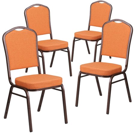 Flash Furniture Orange Fabric Banquet Chair 4-FD-C01-C-9-GG