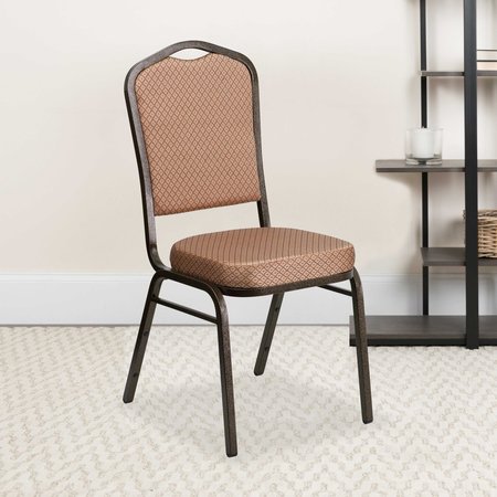 Flash Furniture Gold Fabric Banquet Chair 4-FD-C01-GOLDVEIN-GO-GG