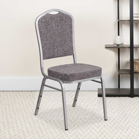 Flash Furniture Gray Fabric Banquet Chair 4-FD-C01-S-12-GG