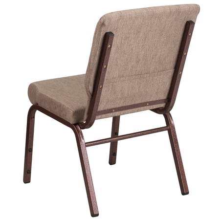 Flash Furniture Beige Fabric Church Chair 4-FD-CH02185-CV-BGE1-GG