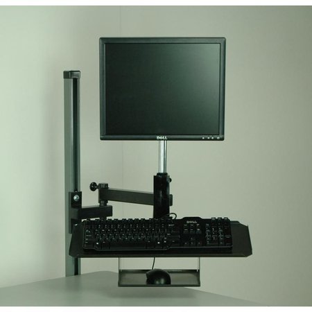 STACKBIN Flat Screen Monitor Arm, Keyboard And Mo 4-FMA-KEY-M
