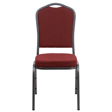 Flash Furniture Burgundy Fabric Banquet Chair 4-NG-C01-HTS-2201-SV-GG