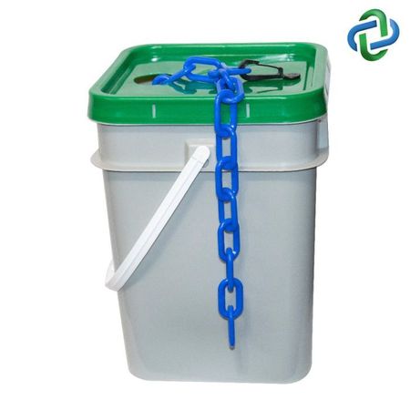 MR. CHAIN Blue Plastic Chain - Pail 1"(#4, 25 mm) 10006-P