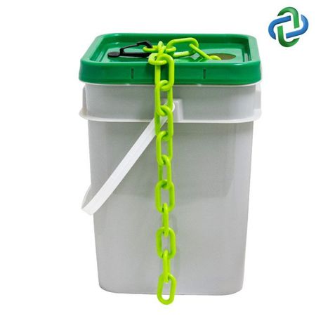 MR. CHAIN Safety Green Plastic Chain Pail 1"(#4, 2 10014-P
