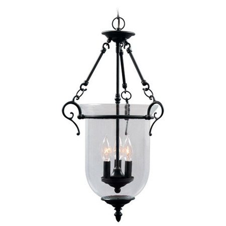 LIVEX LIGHTING Legacy 3 Light Bronze Chain Lantern 5022-07