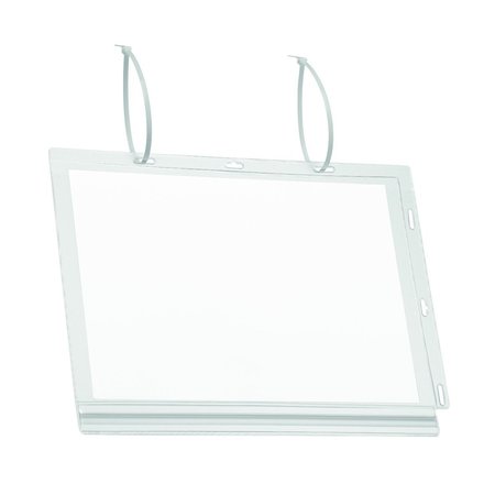 Durable Office Products Sign Holder Pockets w/Cable Ties, L, PK5 502719