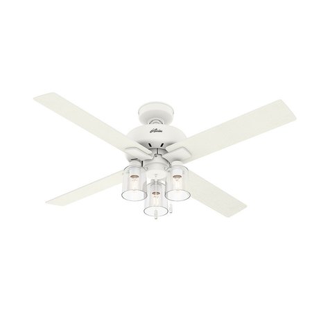 HUNTER Ceiling Fan, 52 in. Blade Dia., Single Phase, 120 50322