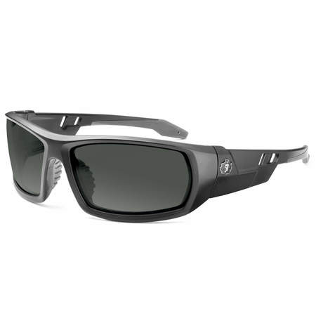 ERGODYNE Ballistic Polarized Safety Glasses, Smoke Scratch-Resistant ODIN-PZ