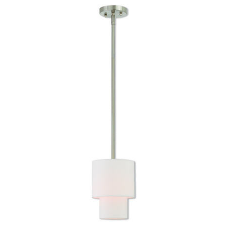 Claremont 1 Light Brushed Nickel Mini Pe