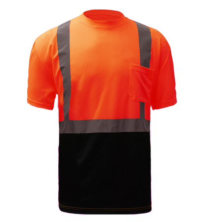 GSS SAFETY Short Sleeve Safety T-Shirt w/Blk Bottom 5112-TALL 3XL
