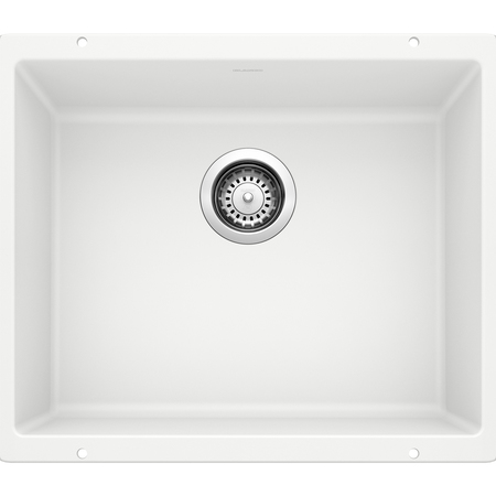 BLANCO Precis Silgranit 21" Single Bowl Undermount Kitchen Sink - White 513426