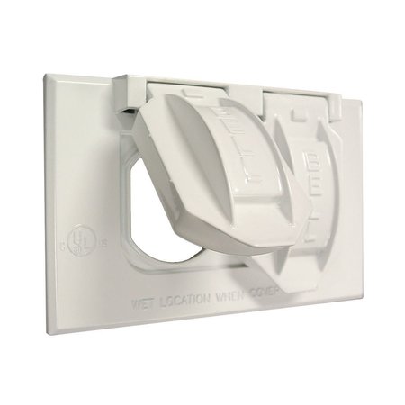 BELL OUTDOOR Electrical Box Cover, Horizontal, 1 Gangs, Flip and Snap 5180-1