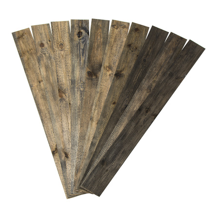 RUSTIC GROVE Wood Planks in MiXed Brown Kit 52001