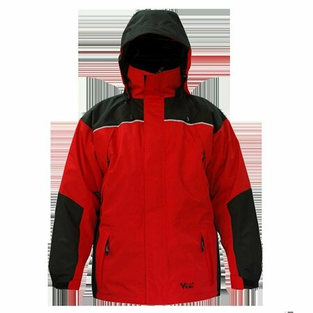 VIKING Tempest II Jacket, Black/Red, XXL 838CR-XXL