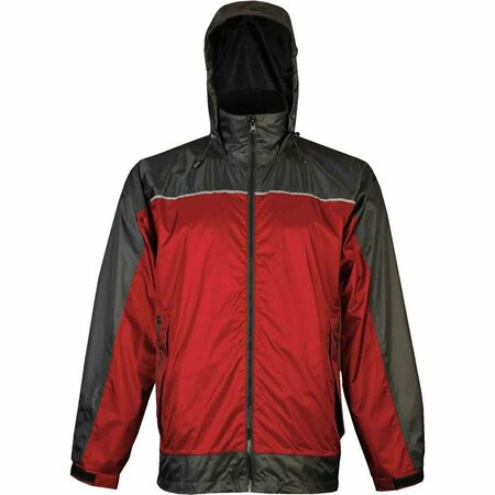 VIKING Windigo Jacket, Charcoal/Red, XL 910CR-XL