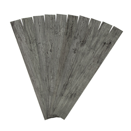 RUSTIC GROVE Wood Planks in All Dark Gray Kit 52101
