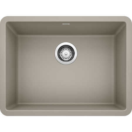 BLANCO Precis Silgranit 24" Single Bowl Undermount Kitchen Sink - Truffle 522417
