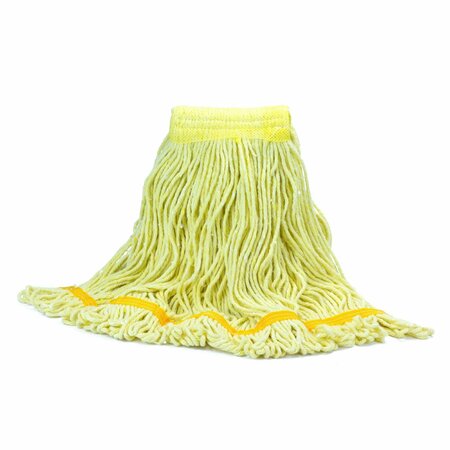 MALISH Mop, Looped-End, 24 oz, Yellow 53424SP