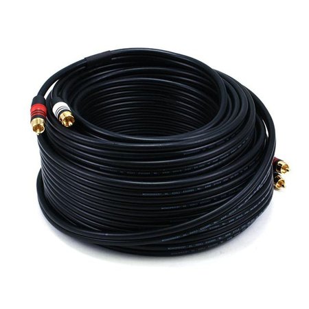 MONOPRICE Rca Plug/2 Rca Plug M/M Cable Black75ft. 5349
