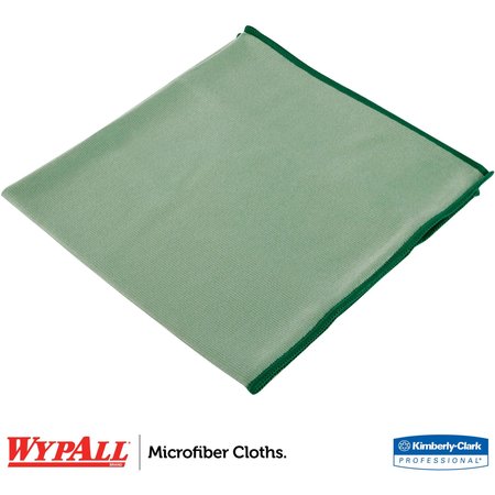 Wypall Microfiber Cleaning Cloth, Green, 24PK 83630CT