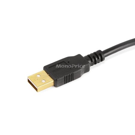 Monoprice USB 2.0 Cable, 3 ft.L, Black 5442