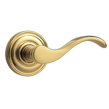 BALDWIN ESTATE Wave Lever Lifetime Brass Door Levers Lifetime Brass 5455V.003.RMR