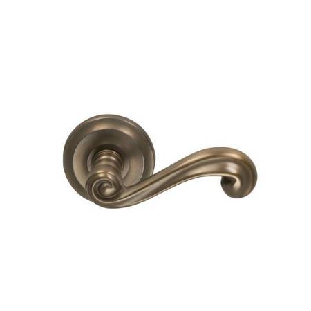 OMNIA Right Hand 55 Lever 2-5/8" Rose Single Dmy Unlacquered Antique Bronze 55/00.SD5A