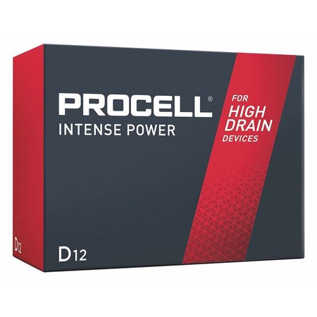 PROCELL Procell Intense D Alkaline Battery, 1.5V DC, 12 Pack PX1300