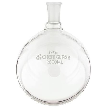 CHEMGLASS Round Bottom Flask, 2000mL CG-1506-25