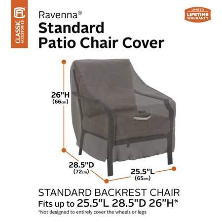 Classic Accessories Ravenna Standard Patio Chair Cover, 31"x28", 2PK 55-143-015101-2PK
