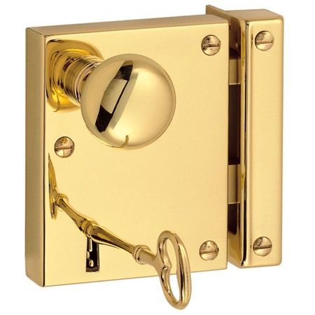 BALDWIN ESTATE Entry Rim Locks Unlacquered Brass 5600.031.L