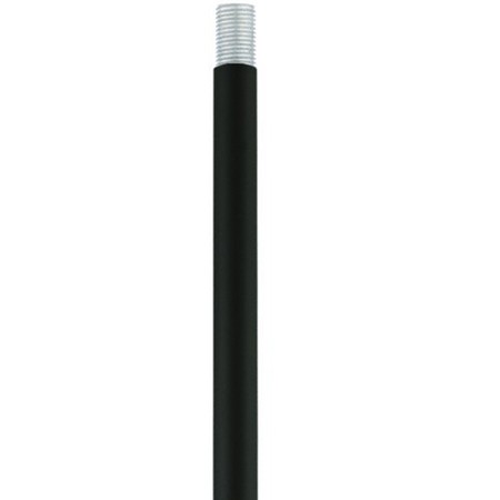 LIVEX LIGHTING Black 12" Length Rod Extension Stems 56050-04