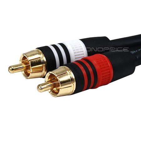 Monoprice A/V Cable, 3.5mm(F)/2 RCA(M), 6inch 5612