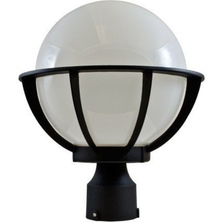 DABMAR LIGHTING Fixture, Post Top, 260, B, 10" Globe GM260-B