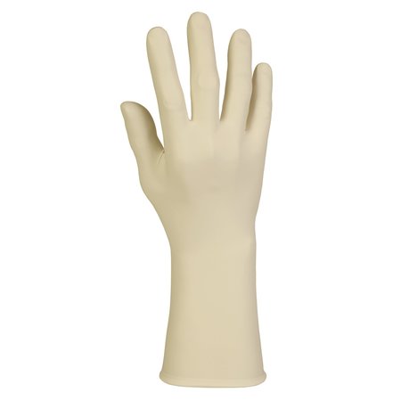 Kimtech G3, Latex Disposable Gloves, 8 mil Palm, Latex, L, 50 PK, Beige 56830