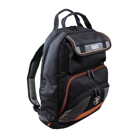 KLEIN TOOLS Tool Backpack, Black, 1680D Ballistic Nylon, 35 Pockets 55475