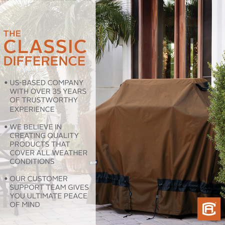 Classic Accessories Elkridge Heavy Duty Barbecue Grill Cover, 58"L x 30"D x 49"H 56-270-036601-EC