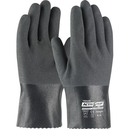 PIP Gloves, Chemical Resistant, Gray, M, PR 56-AG585/M