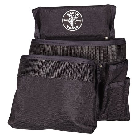 KLEIN TOOLS Tool Pouch, PowerLine 8-Pocket Tool Pouch, Black, Nylon 5701